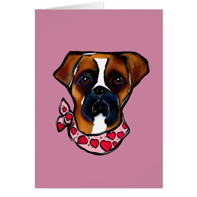 Boxer Dog Valentine (Front)