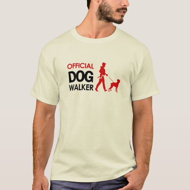 Boxer Dog Walker T-shirt (Front)