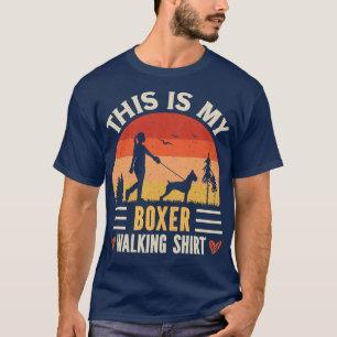 Boxer Dog Walking T-Shirt