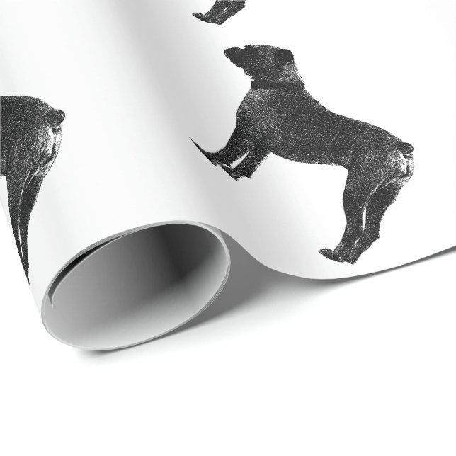 Boxer dog wrapping paper (Roll Corner)