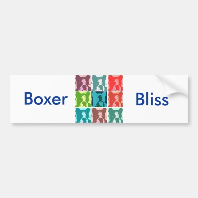 Boxer Dogs Bumper Sticker (Front)