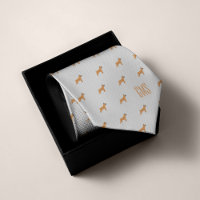 Boxer Dogs Pattern Monogrammed