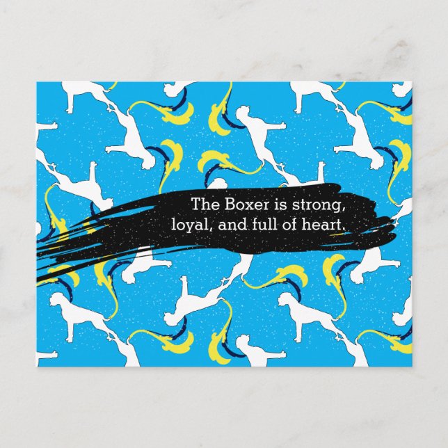 Boxer dogs postcard (Front)