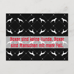 Boxer dogs postcard