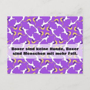 Boxer Dogs Postcard