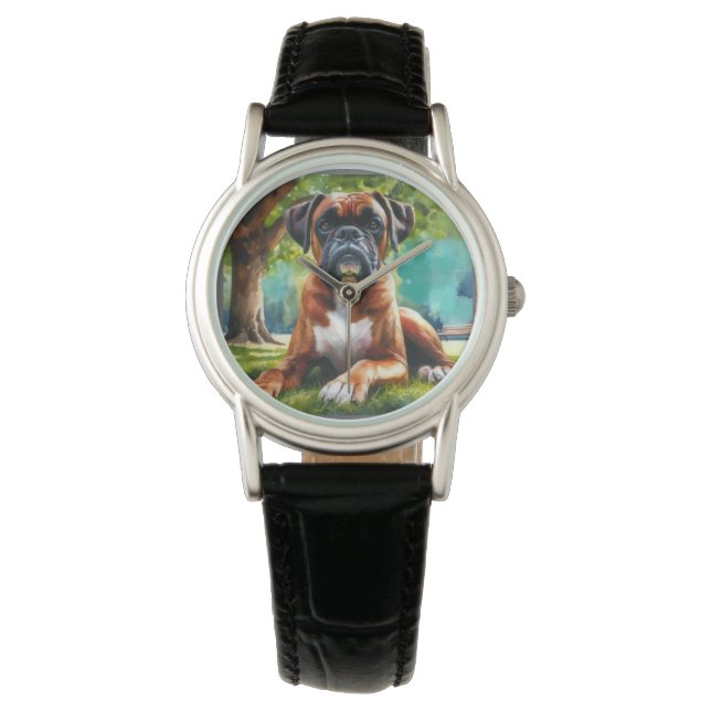 Boxer Dog🐾Wiggle Butts & Tail Wags Watch (Front)