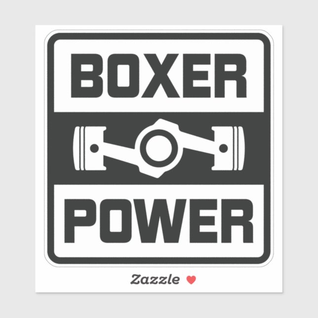 Boxer Engine Subie Car JDM Vinyl Stickers (Sheet)