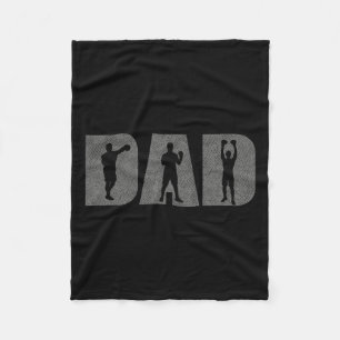 Boxer Fathers Day Boxing Lover Box Gift Training Fleece Blanket