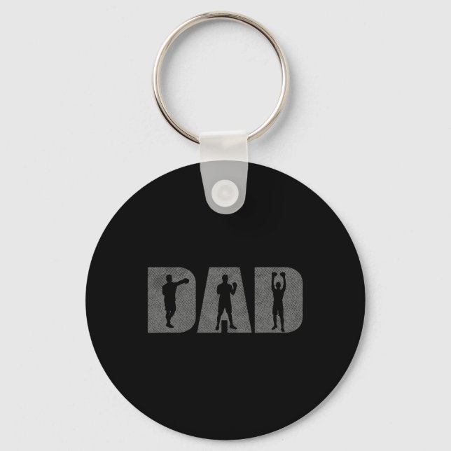 Boxer Fathers Day Boxing Lover Box Gift Training  Key Ring (Front)