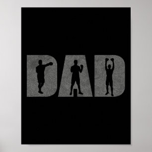 Boxer Fathers Day Boxing Lover Box Gift Training Poster