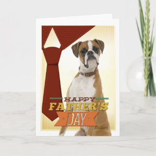 Boxer Father's Day Card