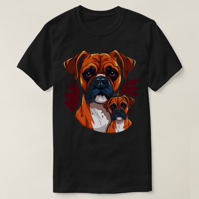 Boxer Fathers Day T-Shirt (Design Front)