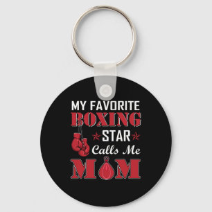 Boxer Favourite Boxing Star Calls Mum Gift Idea Key Ring