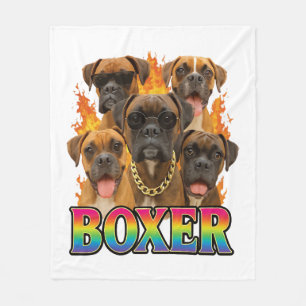 Boxer fleece blanket