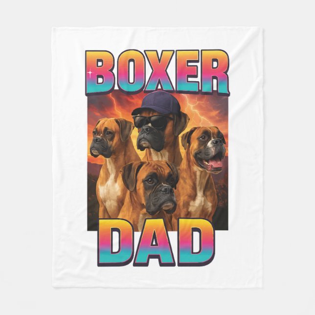 Boxer Fleece Blanket (Front)