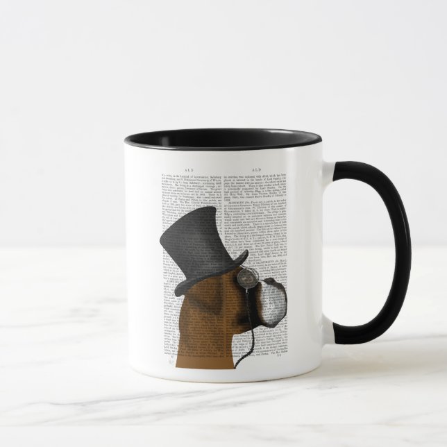 Boxer, Formal Hound and Hat Mug (Right)