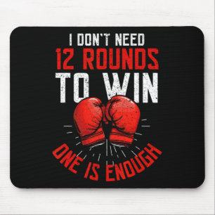 Boxer Funny Boxing Mouse Pad