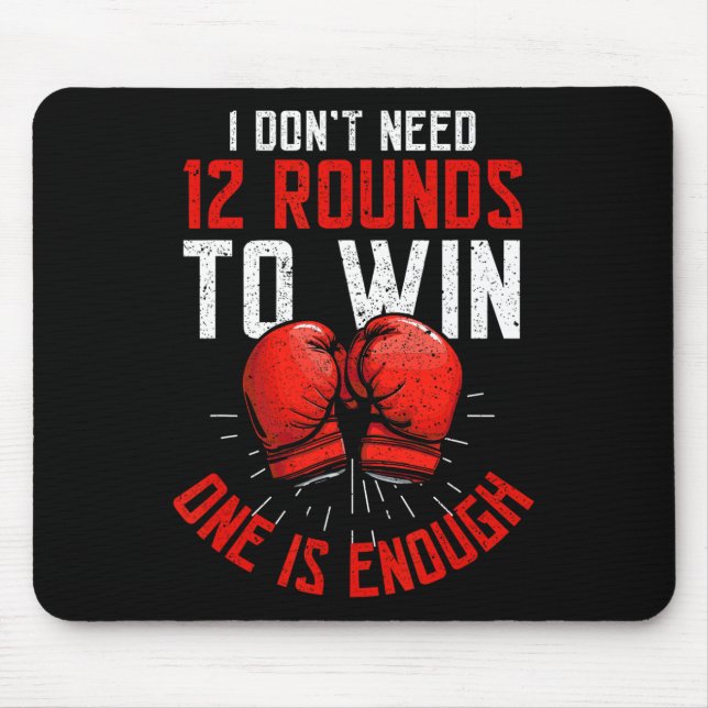 Boxer Funny Boxing  Mouse Pad (Front)