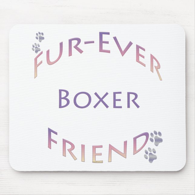Boxer Furever Mouse Pad (Front)