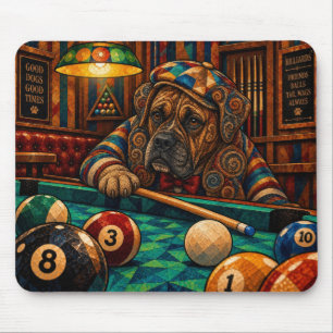 Boxer, Geometric Mosaic Mouse Pad