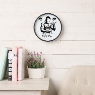 BOXER GIFT FOR MEN CLOCK