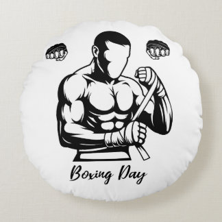 BOXER GIFT FOR MEN ROUND CUSHION