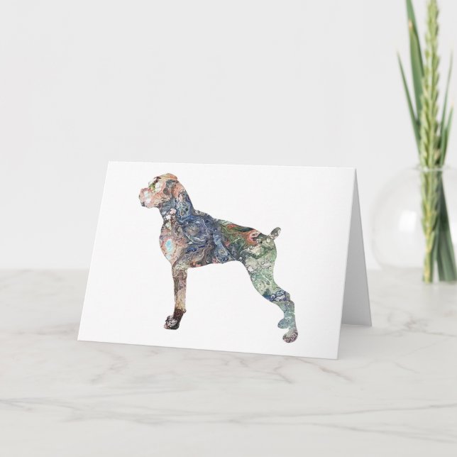 Boxer gifts, Dog, Boxer Gift Ideas, Boxer Blank Card (Front)
