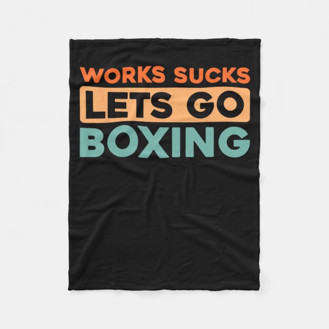 Boxer Gloves - Fighter Sparring Boxing  Fleece Blanket (Front)