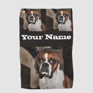 Boxer Golf Towel