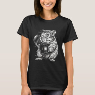 Boxer Guinea Pig with Boxing Gloves Kickboxing Fun T-Shirt