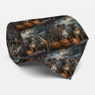 Boxer Halloween Night Doggy Delight Tie