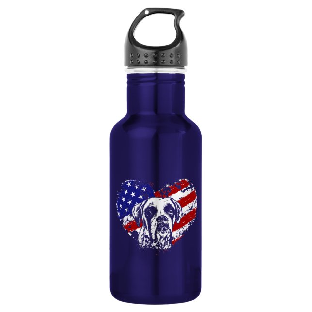 Boxer heart 532 ml water bottle (Front)