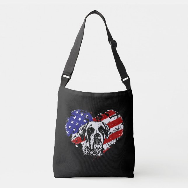 Boxer heart crossbody bag (Front)