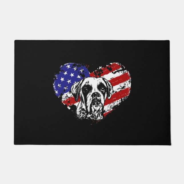Boxer heart doormat (Front)