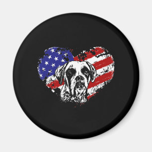 Boxer heart magnet