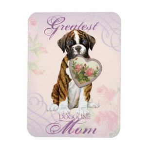 Boxer Heart Mum Magnet