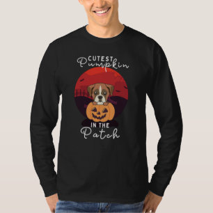 Boxer In Pumpkin Dogs Cutest Pumpkin In The Patch T-Shirt