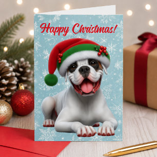 Boxer Jingle All the Way Christmas Holiday Card