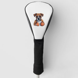 Boxer Love Apparel - Cute Boxer Dog Design Golf Head Cover