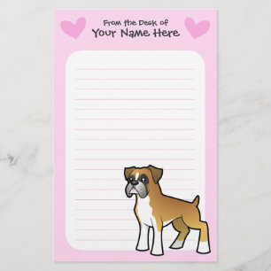 Boxer Love Stationery