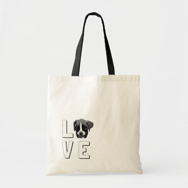 Boxer Love Tote Bag (Front)