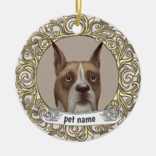 Boxer Loving Memory ornament