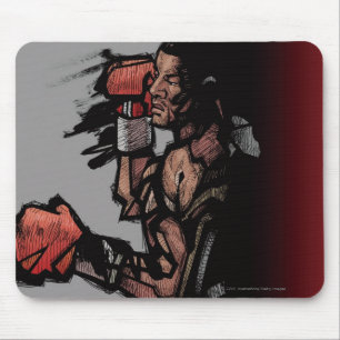 Boxer lying down mouse pad