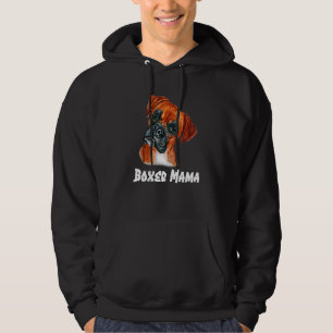 Boxer Mama Dog Design Hoodie