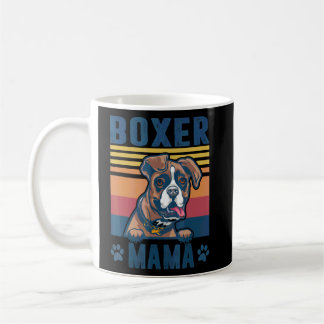 Boxer Mama Mother Retro  Dog Mum 3  Coffee Mug