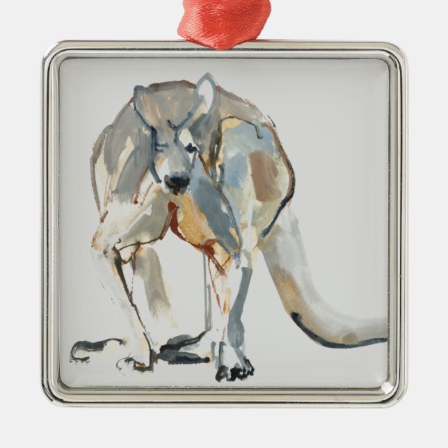 Boxer Metal Tree Decoration (Front)