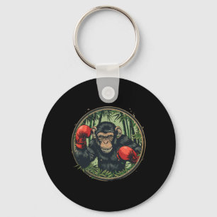 Boxer Monkey With Boxing Gloves Kickboxing Funny B Key Ring