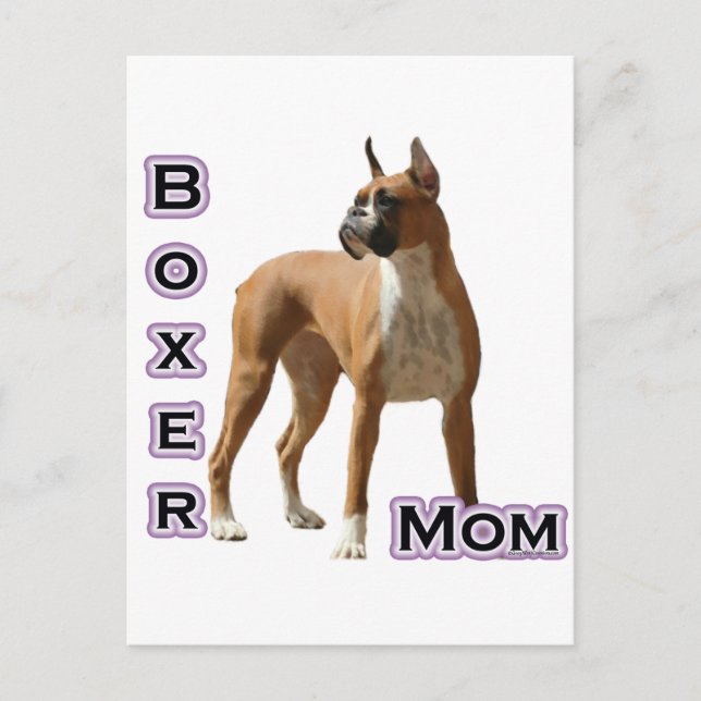 Boxer Mum 4 Postcard (Front)