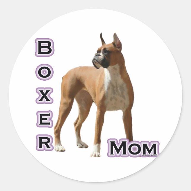 Boxer Mum 4 - Sticker (Front)