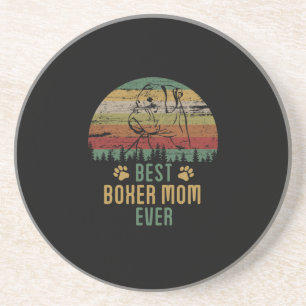 Boxer mum coaster
